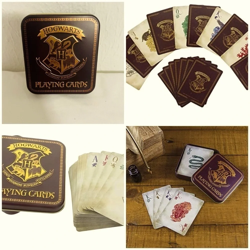 Harry Potter Hogwarts Wizarding World Playing Cards Collectible Tin Case New